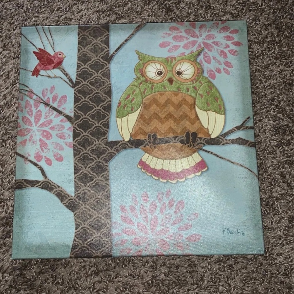 Owl wall canvas